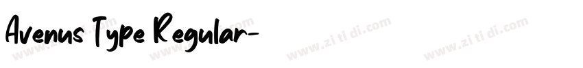 Avenus Type Regular字体转换